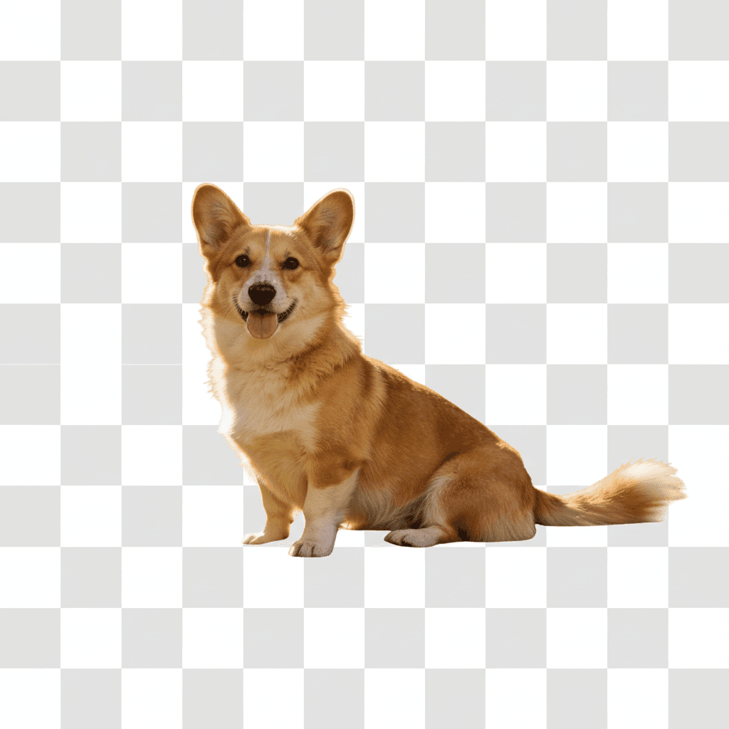 Niedlicher Corgi — Nachher