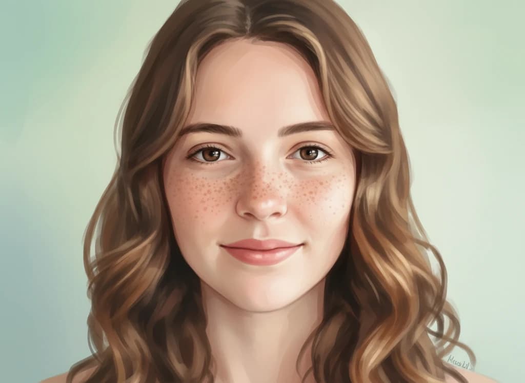 The same portrait restyled as Studio Ghibli anime art